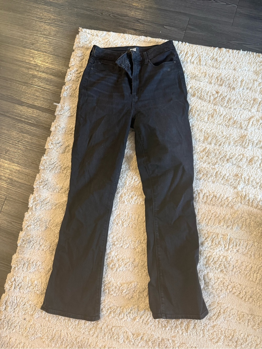PAIGE Black Flare Jeans
